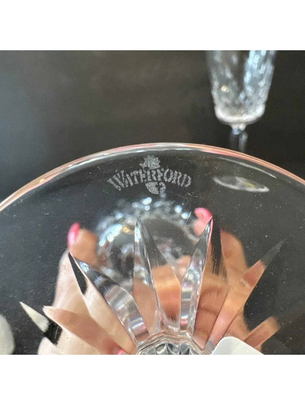 Waterford Crystal Lismore Tall Large Goblet Set of 2  8.25
